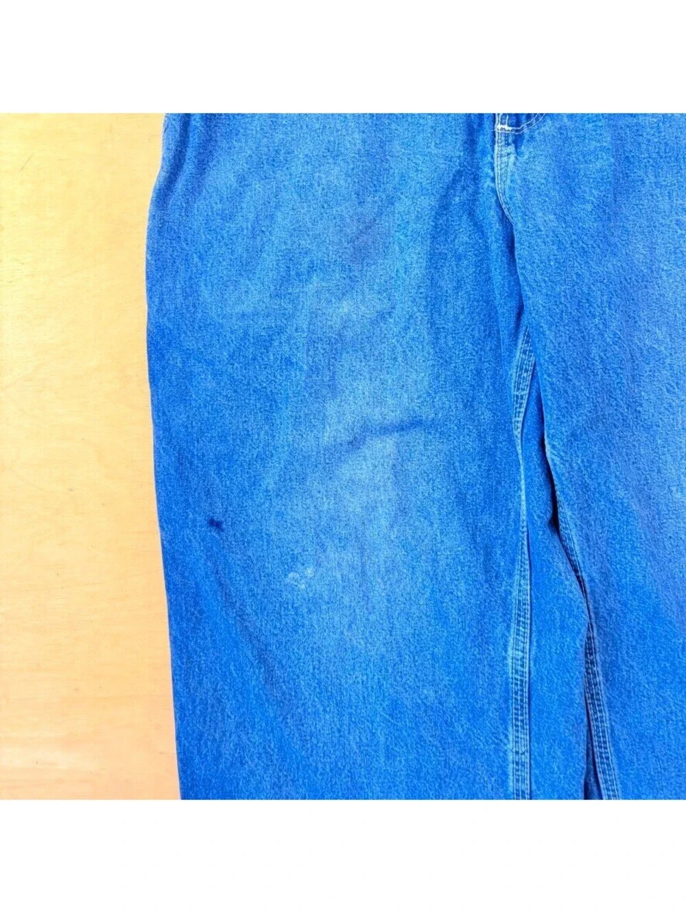 Carhartt B13 Dungaree Fit Carpenter Jeans 34x30 Blue Y2K Denim Workwear